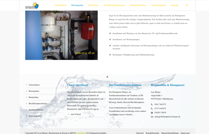 Homepage Erstellung